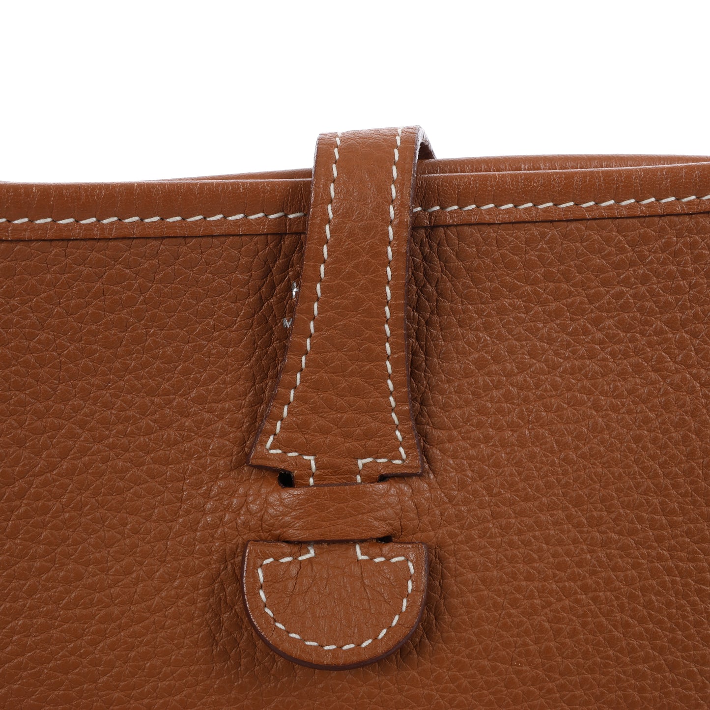 HERMES  Evelyne 1 29 PM Taurillon Clemence Gold Silver Metal Fittings Shoulder Bag □J: 2006