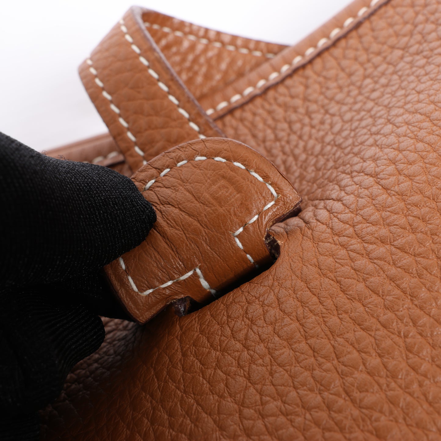 HERMES  Evelyne 1 29 PM Taurillon Clemence Gold Silver Metal Fittings Shoulder Bag □J: 2006