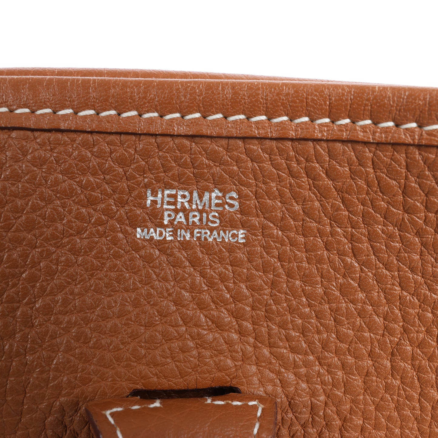 HERMES  Evelyne 1 29 PM Taurillon Clemence Gold Silver Metal Fittings Shoulder Bag □J: 2006