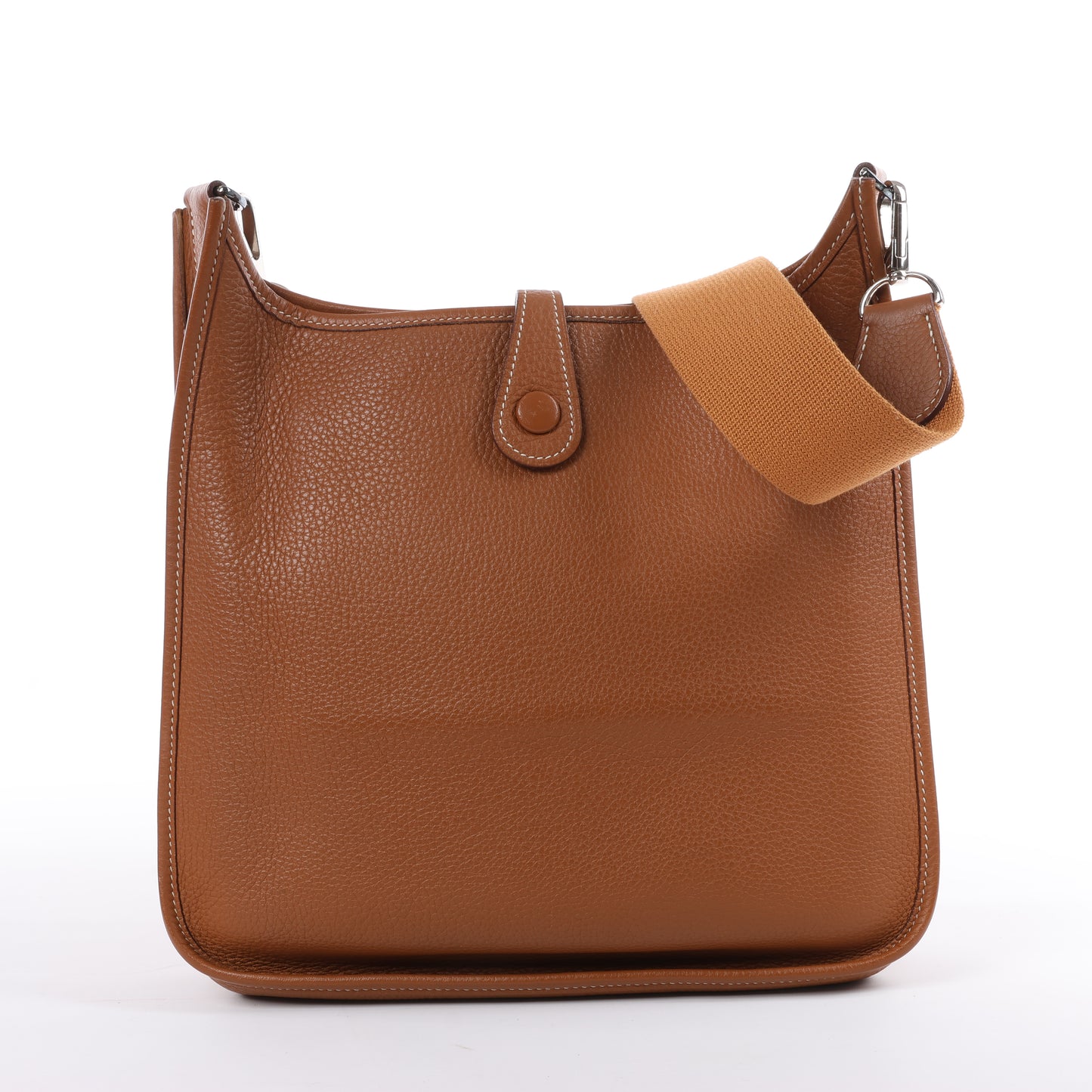 HERMES  Evelyne 1 29 PM Taurillon Clemence Gold Silver Metal Fittings Shoulder Bag □J: 2006