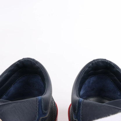 Hermès Addict Leather Sneakers in Navy Blue, Size 43 EU