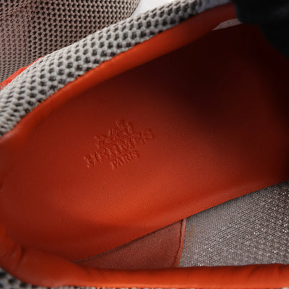 Hermès Bouncing Suede Sneakers in Gray, Size in 44 EU