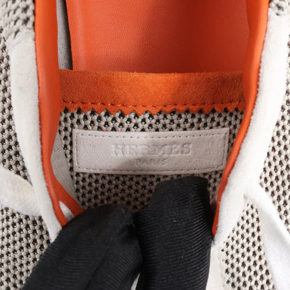 Hermès Bouncing Suede Sneakers in Gray, Size in 44 EU