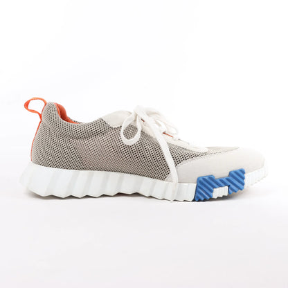 Hermès Bouncing Suede Sneakers in Gray, Size in 44 EU