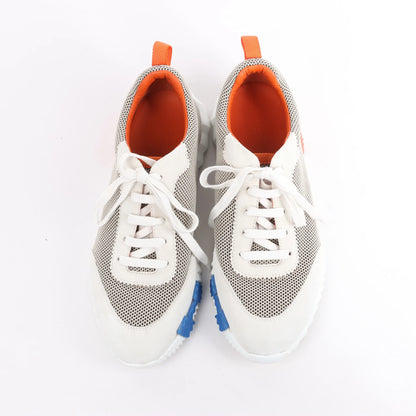 Hermès Bouncing Suede Sneakers in Gray, Size in 44 EU