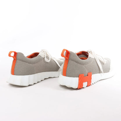 Hermès Bouncing Suede Sneakers in Gray, Size in 44 EU