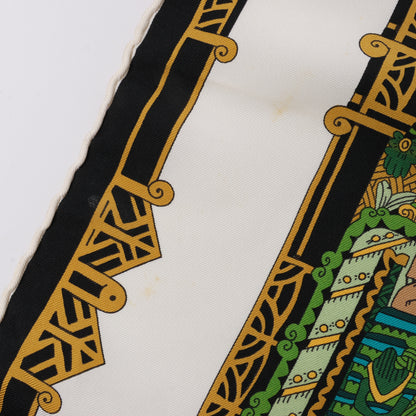 Hermès Carré 90 "ASTRES et SOLEILS" 100% Silk Scarf in Green