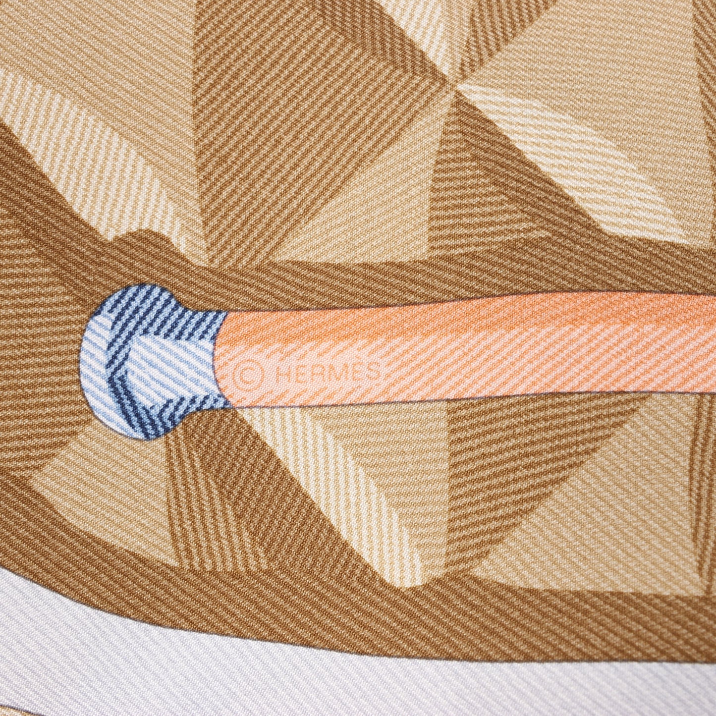 Hermès Carré 90 "BEAUTE COMPOSEE" Seidentaschentuch in Grün