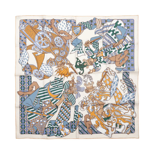 Hermès Carré 90 "DUELS ONIRIQUES" 100% Silk Scarf in Multicolor