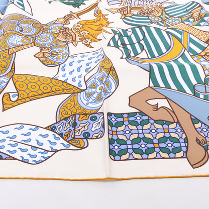 Hermès Carré 90 "DUELS ONIRIQUES" Foulard 100% Soie en Multicolore