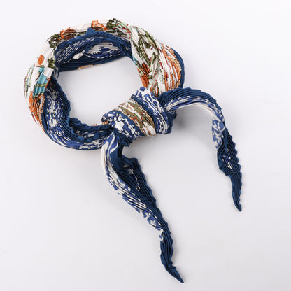 Hermès Carré 90 "EARLY AMERICA" 100% Silk Scarf in Navy