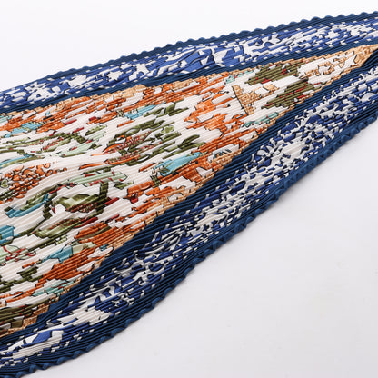 Hermès Carré 90 "EARLY AMERICA" 100% Silk Scarf in Navy