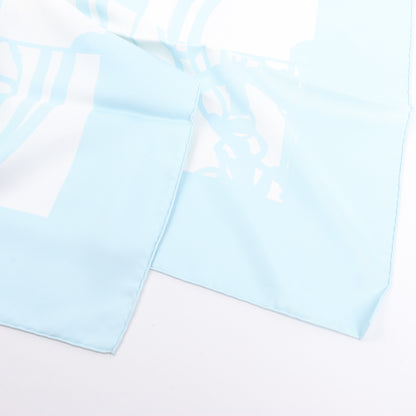 Hermès Carré 90 „EN DESORDRE“ Schal aus 100 % Seide in Blau