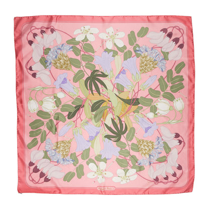 Hermès Carré 90 " Flora Graeca" 100% Silk Scarf in Pink