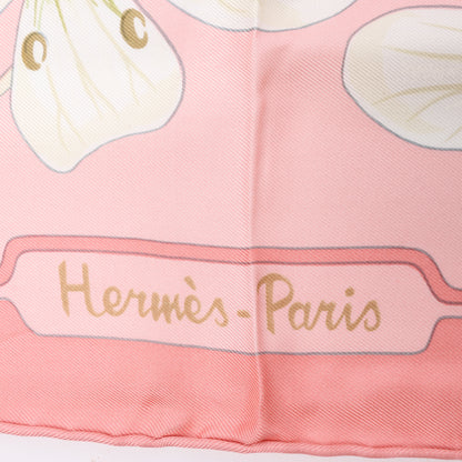 Hermès Carré 90 " Flora Graeca" 100% Silk Scarf in Pink