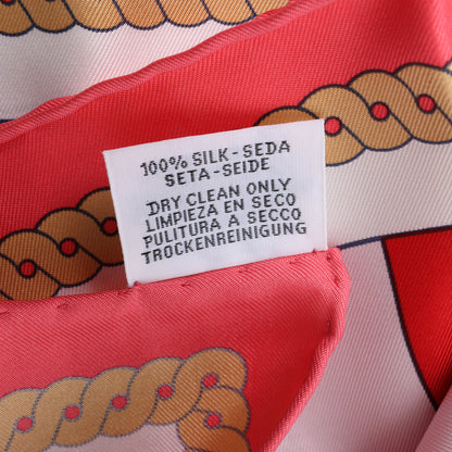 Hermès Carré 90 "LA BERLINE BAYADERE" 100% Silk Scarf in Pink
