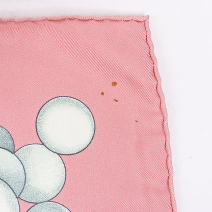 Hermès Carré 90 „La Musique Des Spheres“ Schal aus 100 % Seide in Rosa
