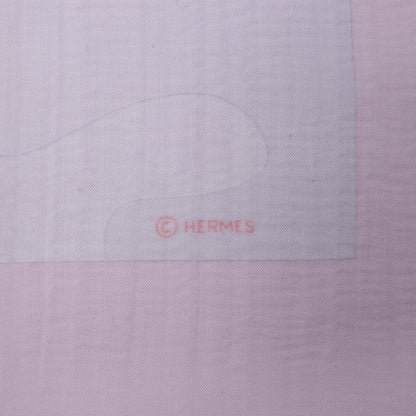 Hermès Carré 90 "La Voie Lactee" 100% Silk Scarf in Purple