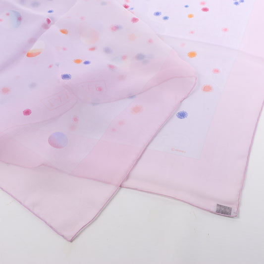 Hermès Carré 90 "La Voie Lactee" 100% Silk Scarf in Purple