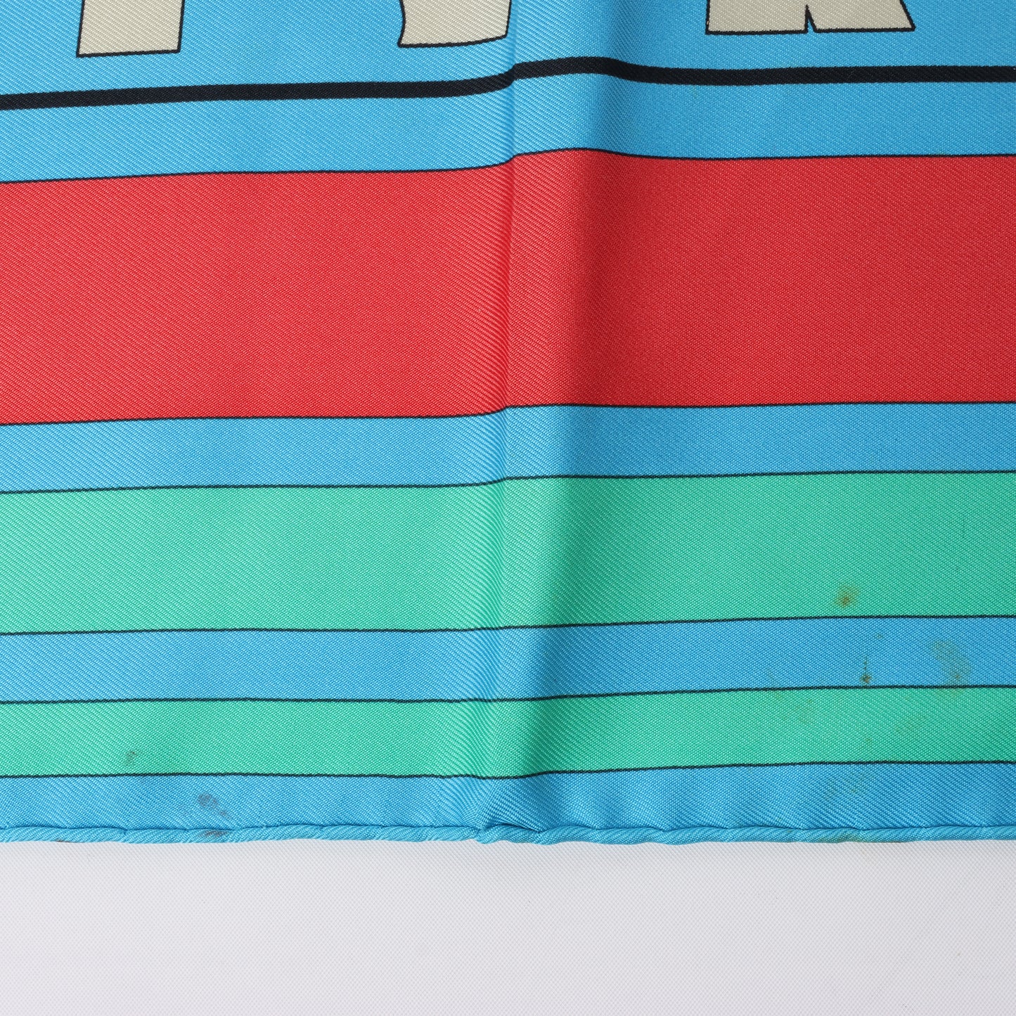 Hermès Carré 90 "Puzzle" 100% Silk Scarf in Blue