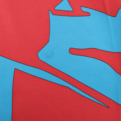 Hermès Carré 90 "Puzzle" 100% Silk Scarf in Blue