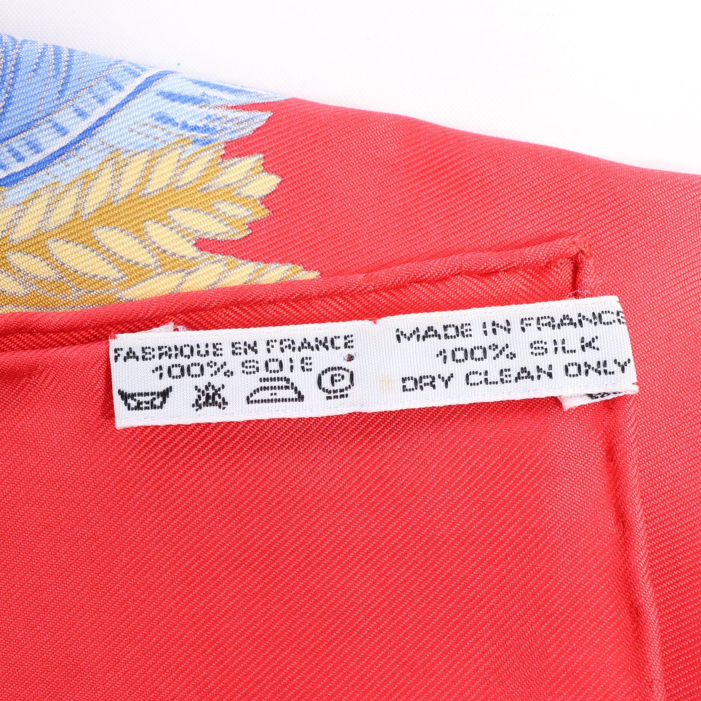 Hermès Carré 90 „Chapeau“ Seidentaschentuch in Rot