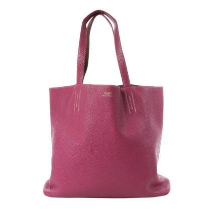 HERMES Double Sense 36 Shoulder Bag Taurillon Clemence Tosca × Marron d'Inde □P:2012
