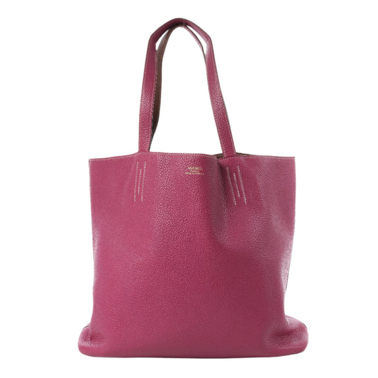 HERMES Double Sense 36 Shoulder Bag Taurillon Clemence Tosca × Marron d'Inde □P:2012