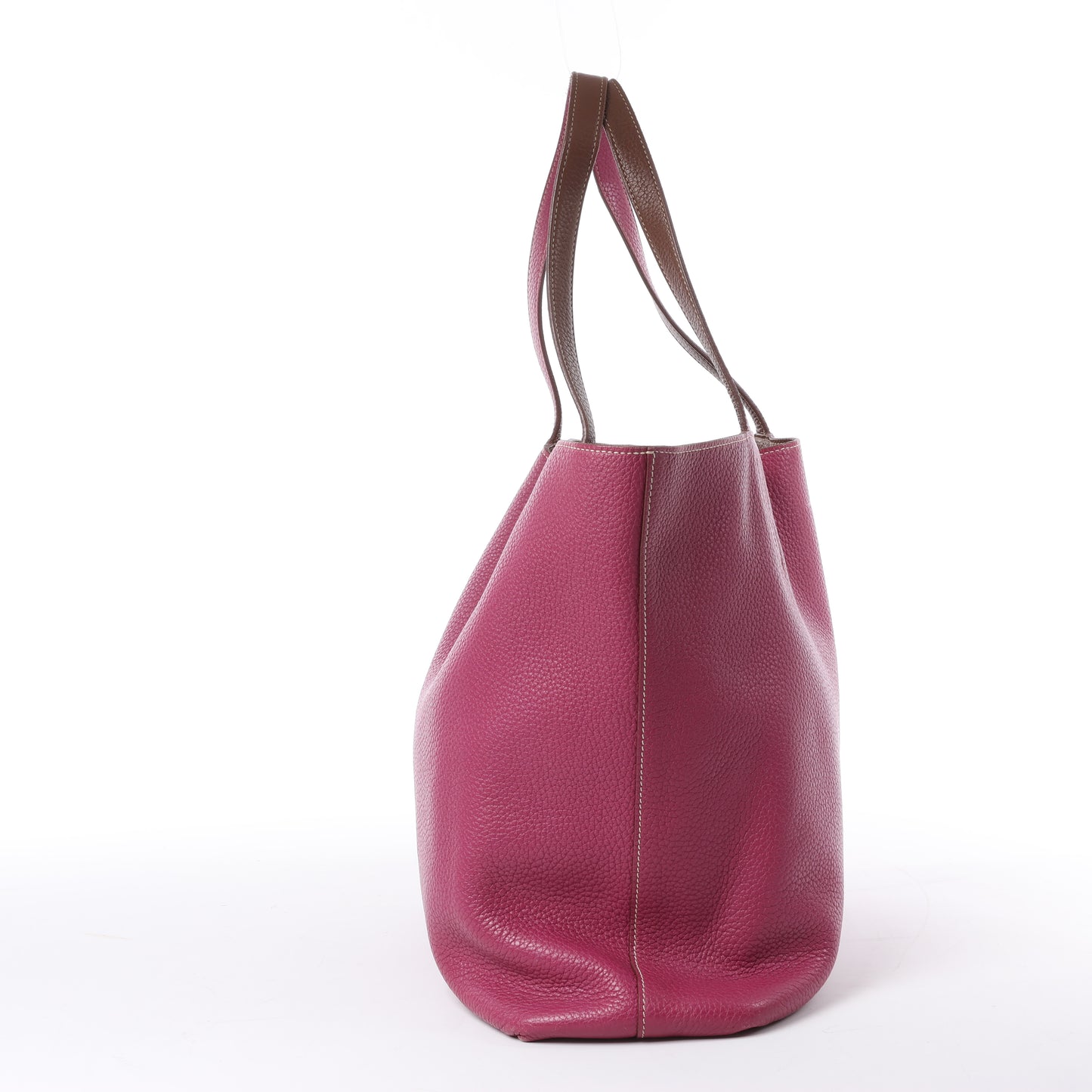 HERMES Double Sense 36 Shoulder Bag Taurillon Clemence Tosca × Marron d'Inde □P:2012