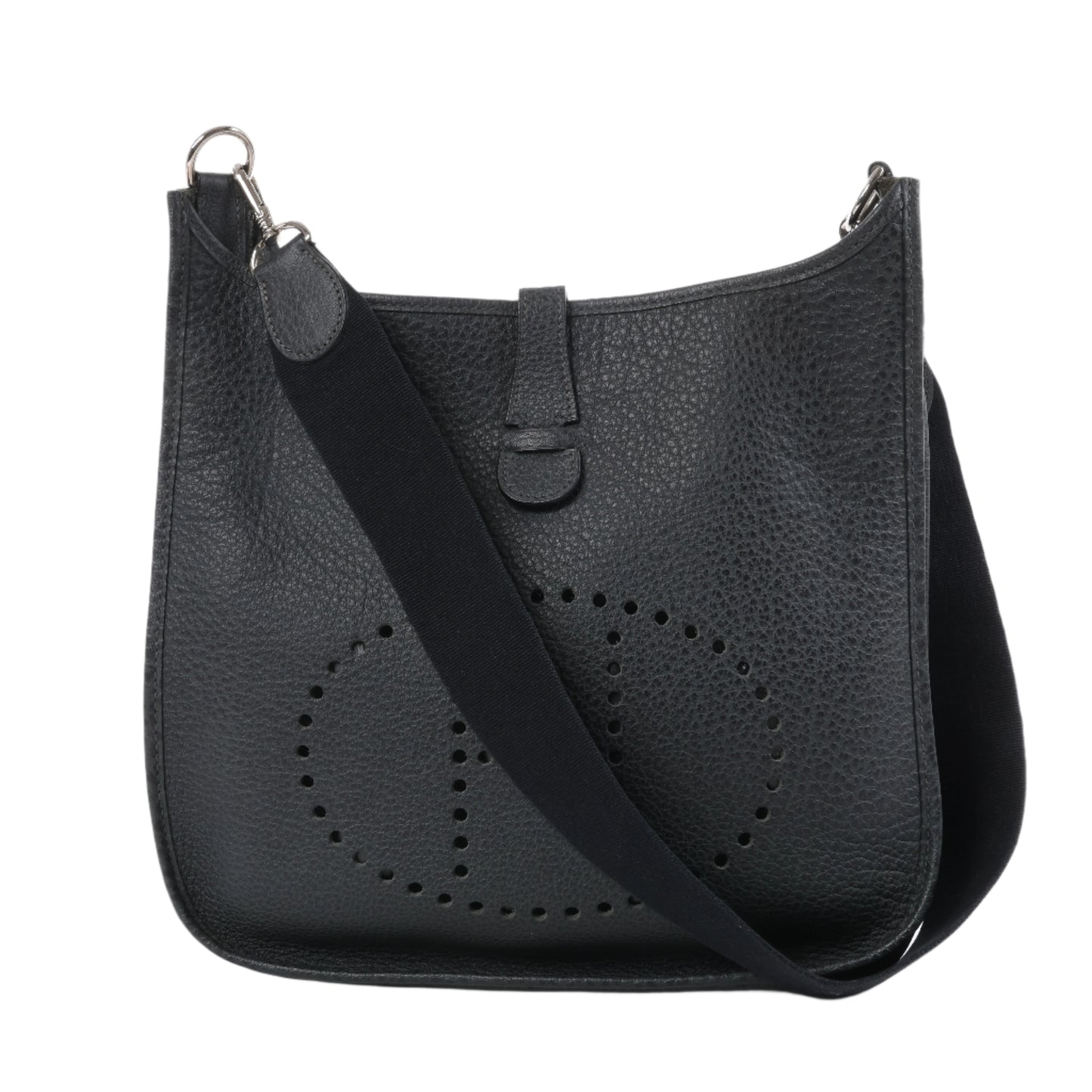 HERMES Evelyne 1 33 GM Fjord Graphite Silver Metal Fittings Shoulder Bag □C: 1999