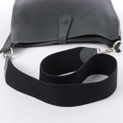 HERMES Evelyne 1 33 GM Fjord Graphite Silver Metal Fittings Shoulder Bag □C: 1999