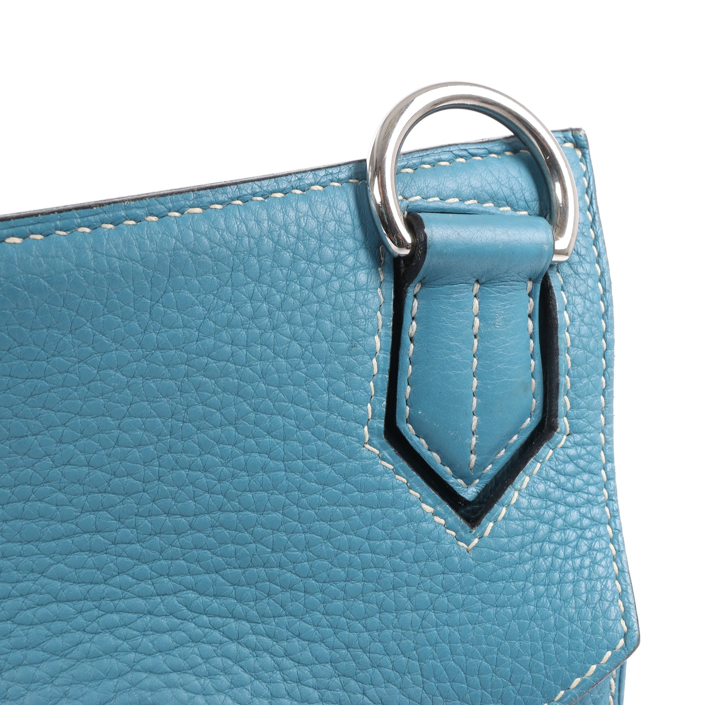 Hermès Jypsiere 37 Taurillon Clemence Blue Jean Silver Metal Fittings Shoulder bag □L: 2008