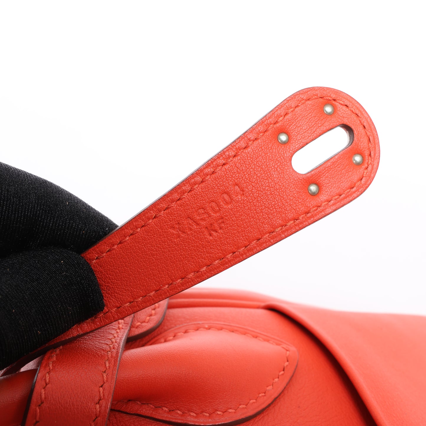 Hermes Lindy 30 Veau Swift Rouge Tomate Silber Metallbeschläge 2Way Handtasche X: 2016