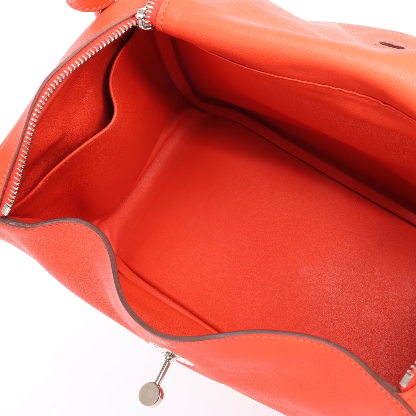 Hermes Lindy 30 Veau Swift Rouge Tomate Silber Metallbeschläge 2Way Handtasche X: 2016