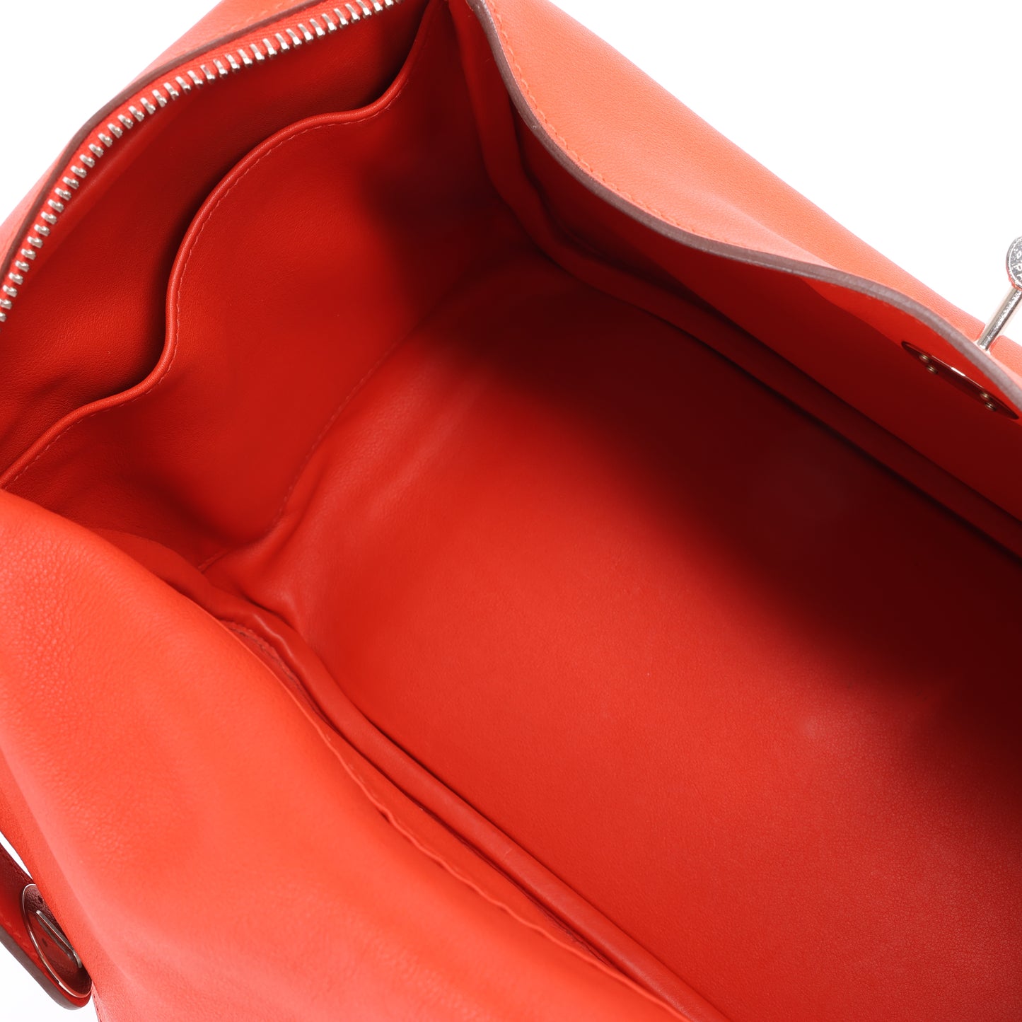 Hermes Lindy 30 Veau Swift Rouge Tomate Silber Metallbeschläge 2Way Handtasche X: 2016