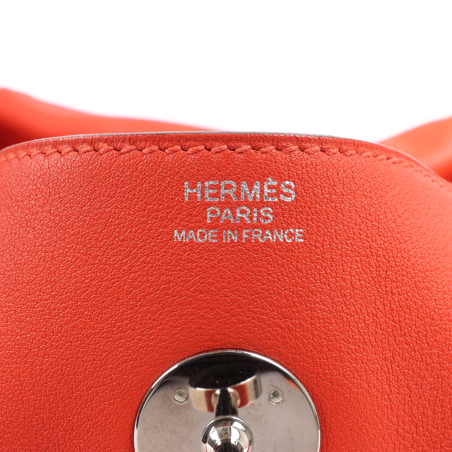 Hermes Lindy 30 Veau Swift Rouge Tomate Silber Metallbeschläge 2Way Handtasche X: 2016