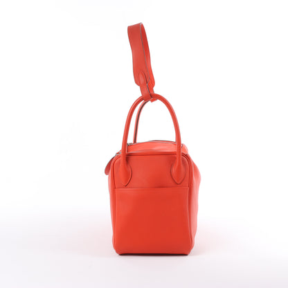 Hermes Lindy 30 Veau Swift Rouge Tomate Silber Metallbeschläge 2Way Handtasche X: 2016