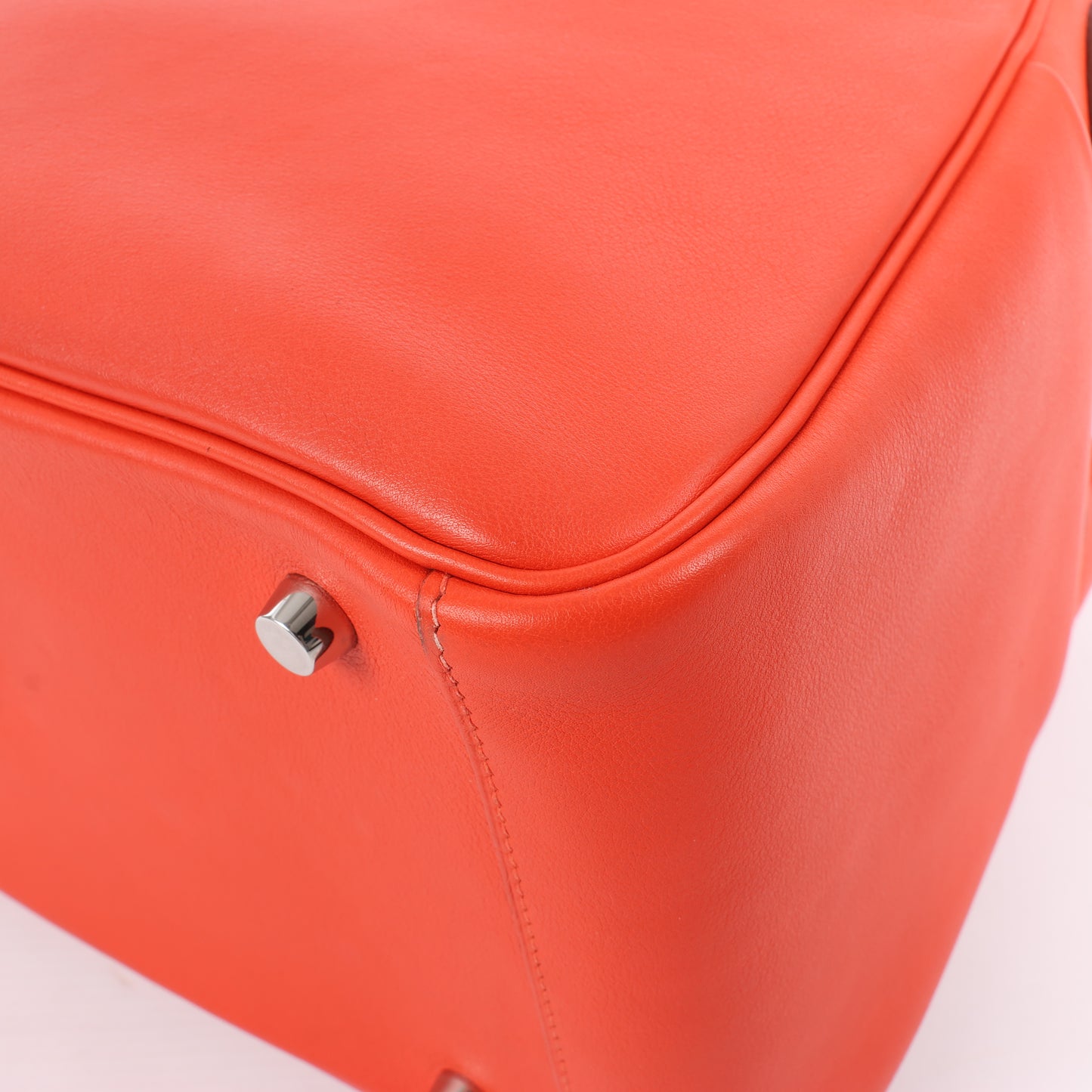 Hermes Lindy 30 Veau Swift Rouge Tomate Silber Metallbeschläge 2Way Handtasche X: 2016