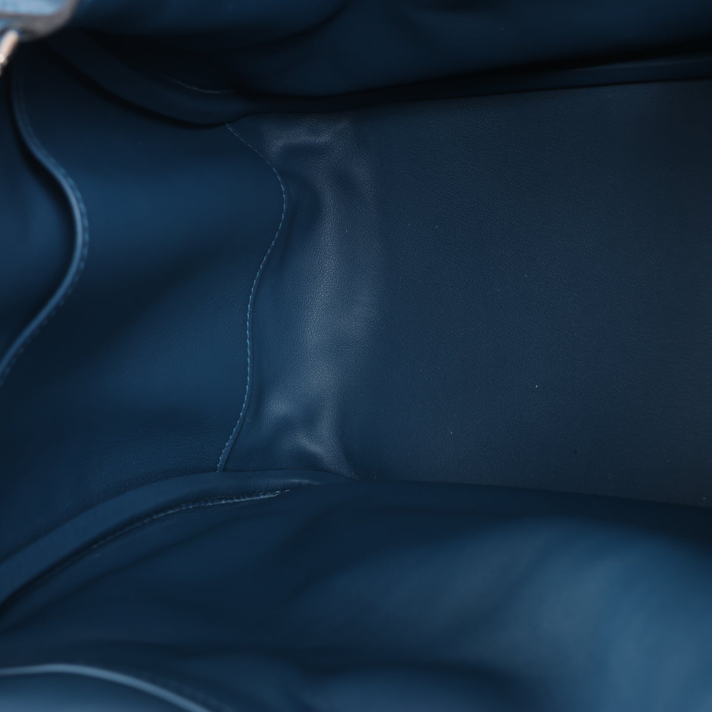 Hermes Lindy 34 Veau Swift Blue de galice Silberne Metallbeschläge 2-Wege-Handtasche □R: 2014