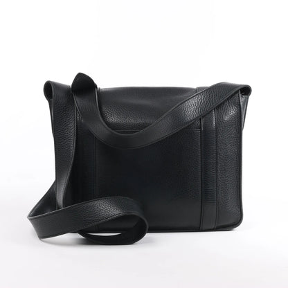 HERMES Steve Caporal 27 Taurillon Clemence in Schwarz und Silber Metallbeschläge Umhängetasche X: 2016