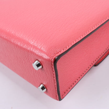 HERMES Verrou Chain Mini Chèvre Mysore Rose Ete Umhängetasche Silberne Metallbeschläge C: 2018