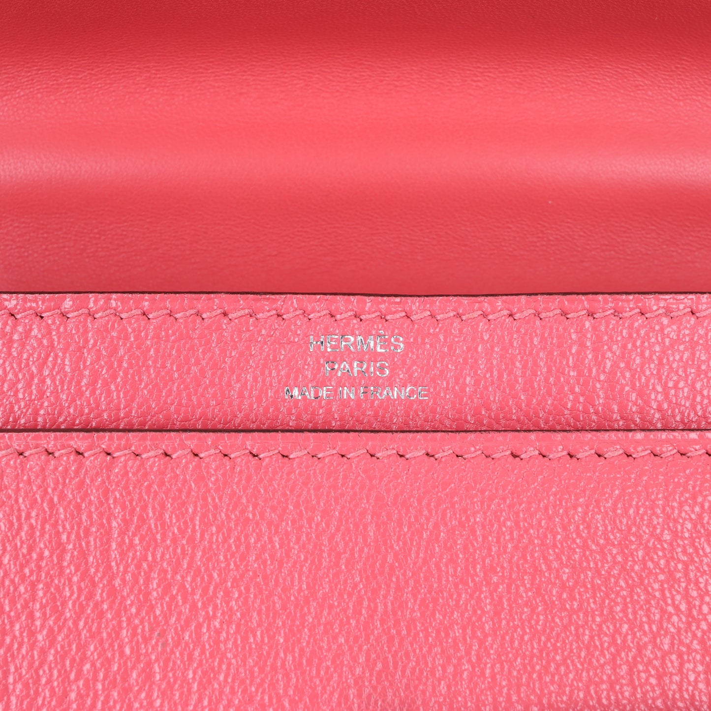 HERMES Verrou Chain Mini Chèvre Mysore Rose Ete Umhängetasche Silberne Metallbeschläge C: 2018