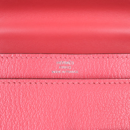 HERMES Verrou Chain Mini Chèvre Mysore Rose Ete Umhängetasche Silberne Metallbeschläge C: 2018