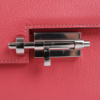 HERMES Verrou Chain Mini Chèvre Mysore Rose Ete Umhängetasche Silberne Metallbeschläge C: 2018