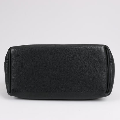 HERMES 24/24 29 Togo Lederhandtasche in Schwarz und Gold Metallbeschläge T: 2019