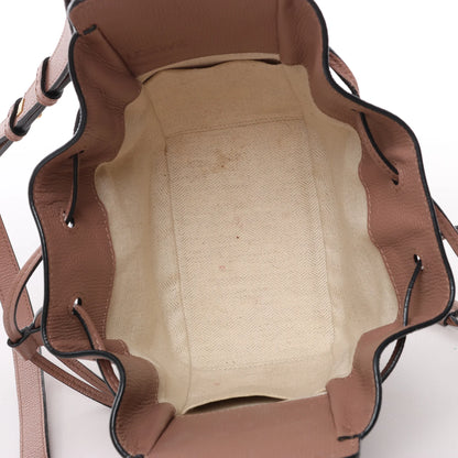 LOEWE – Hammock Mini – 2-Wege-Handtasche aus Leder in Altrosa