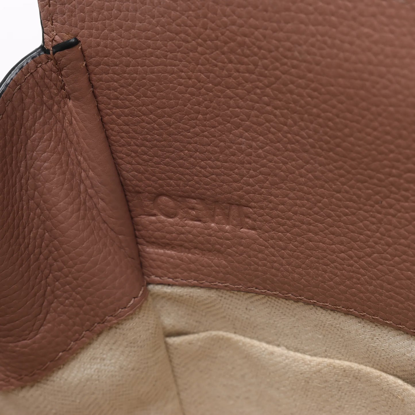 LOEWE – Hammock Mini – 2-Wege-Handtasche aus Leder in Altrosa