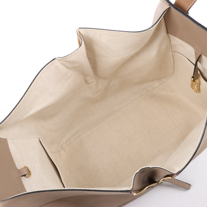 LOEWE – Kleine 2-Wege-Handtasche aus Hängemattenleder in Beige