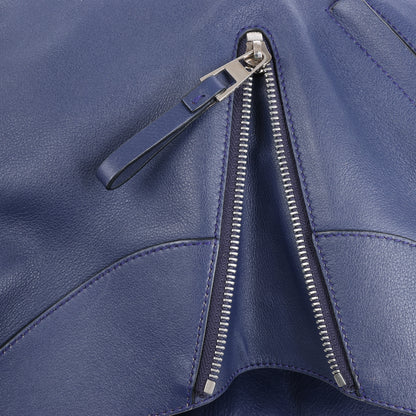LOEWE – Hammock – Kleine 2-Wege-Handtasche aus Leder in Marineblau