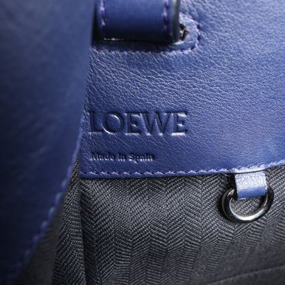 LOEWE – Hammock – Kleine 2-Wege-Handtasche aus Leder in Marineblau
